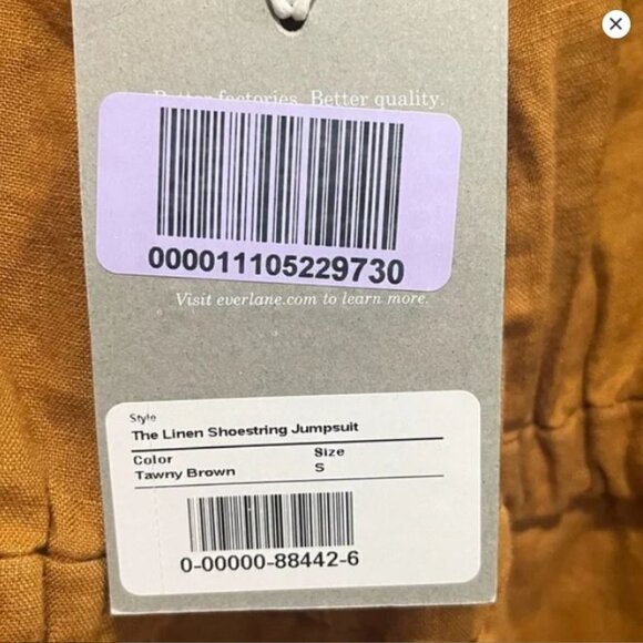 NWT Everlane The linen shoestring jumpsuit - Picture 6 of 11